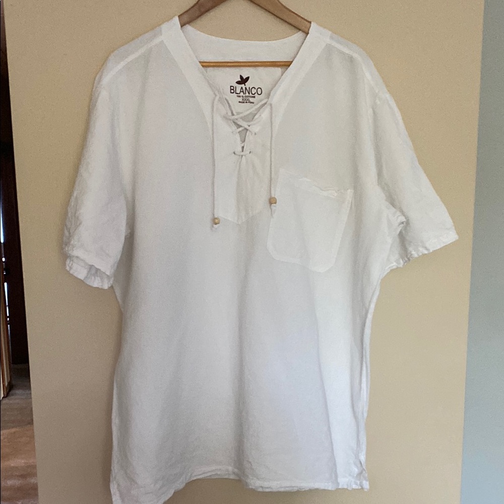 Men's White Casual Shirt